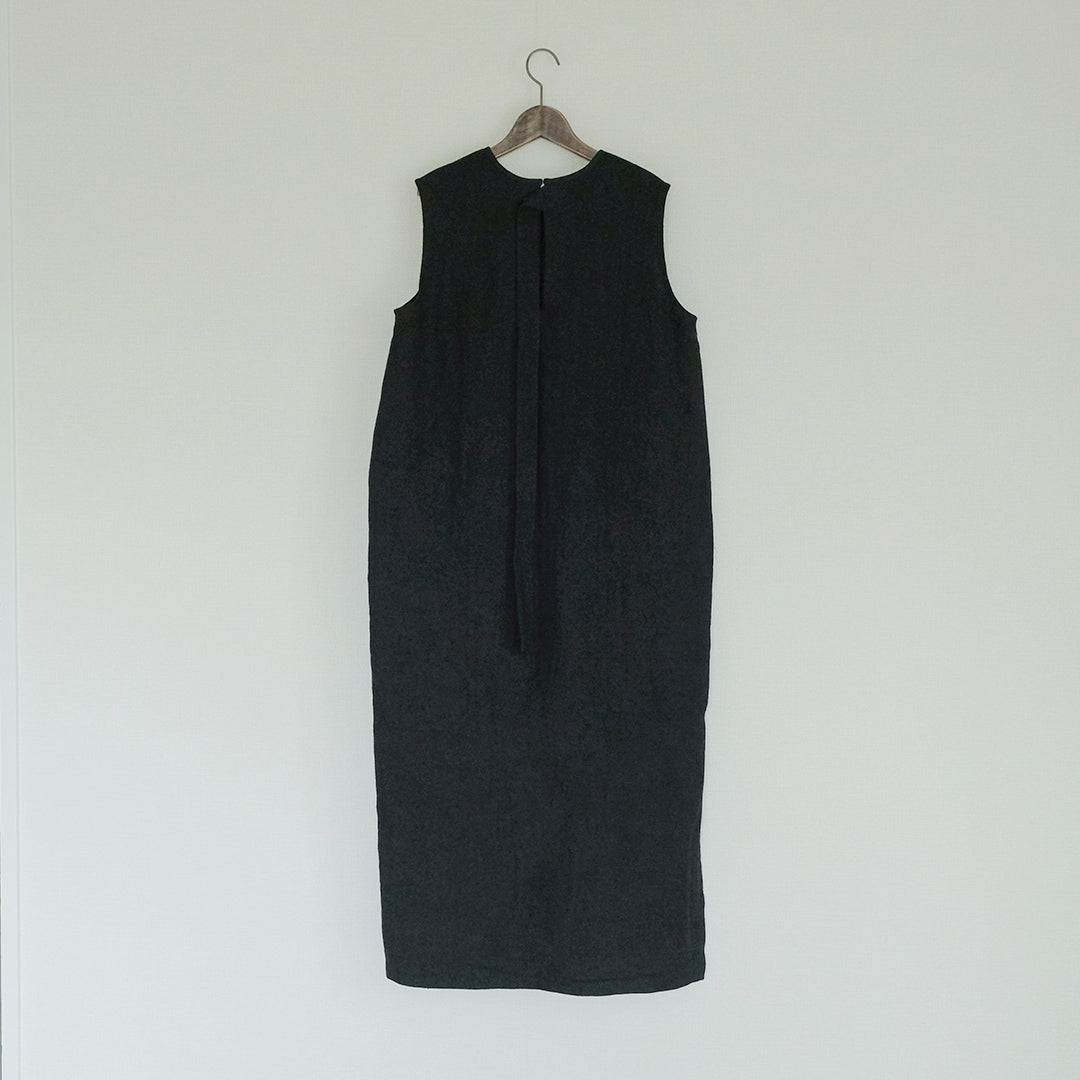 SALUÉ／【一部受注商品】シンプルドレス／ヘリンボーンリネンformal