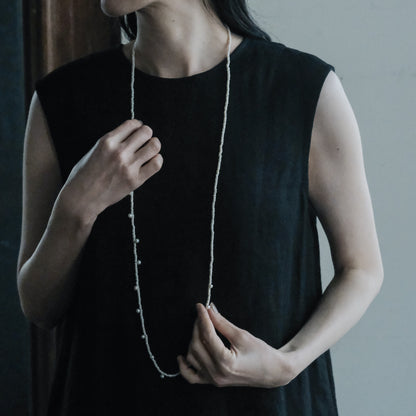 SALUÉ／【一部受注商品】シンプルドレス／ヘリンボーンリネンformal