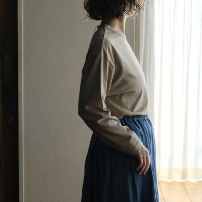 SALUÉ／white label スムース ロングスリーブTシャツ