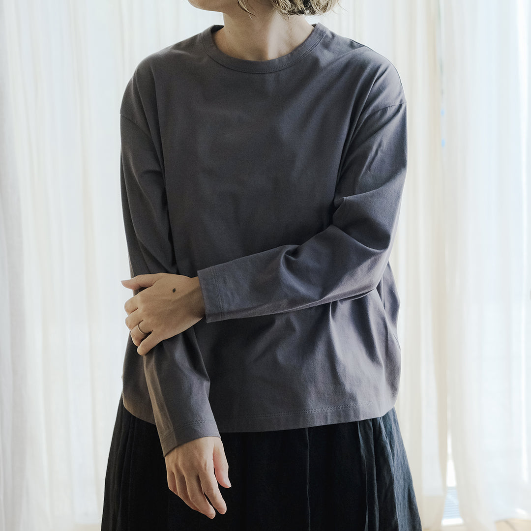 SALUÉ／white label スムース ロングスリーブTシャツ