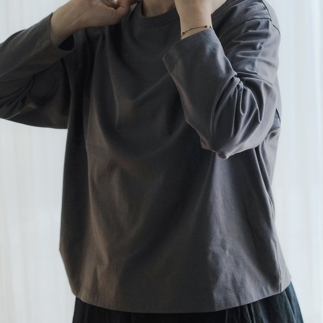 SALUÉ／white label スムース ロングスリーブTシャツ