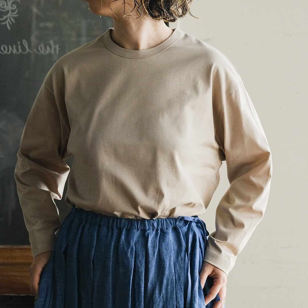 SALUÉ／white label スムース ロングスリーブTシャツ