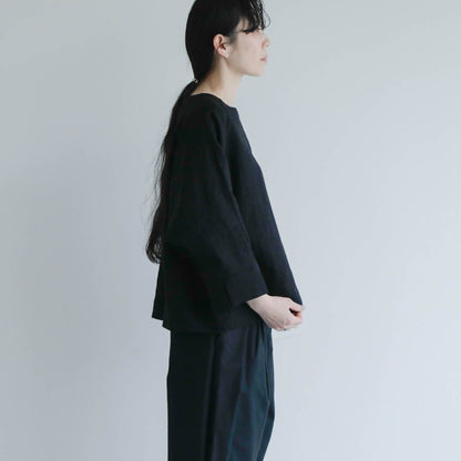 SALUÉ／【予約商品】ボートネックシャツ／リネン