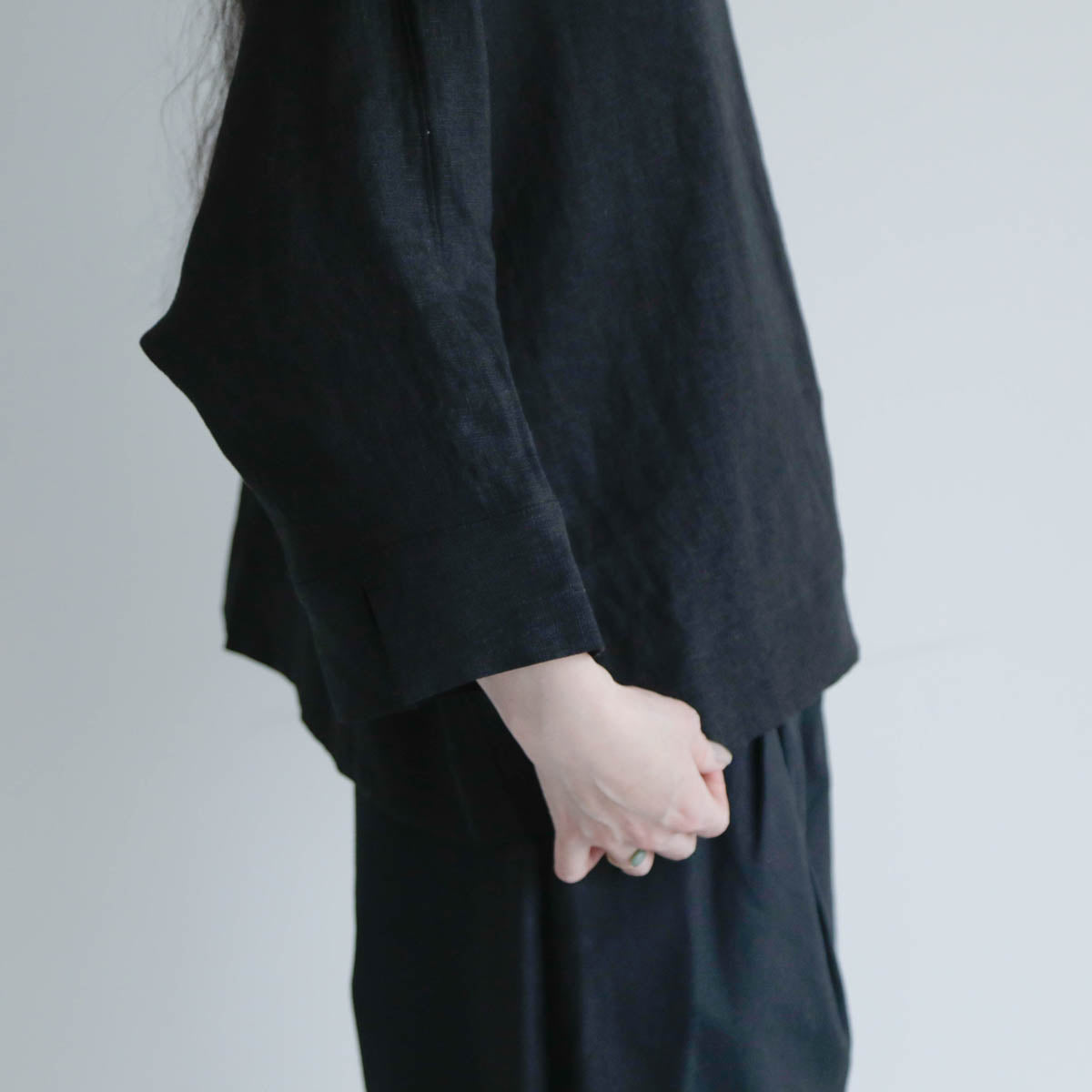 SALUÉ／【予約商品】ボートネックシャツ／リネン