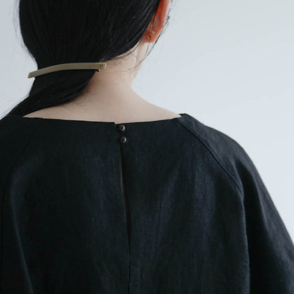 SALUÉ／【予約商品】ボートネックシャツ／リネン