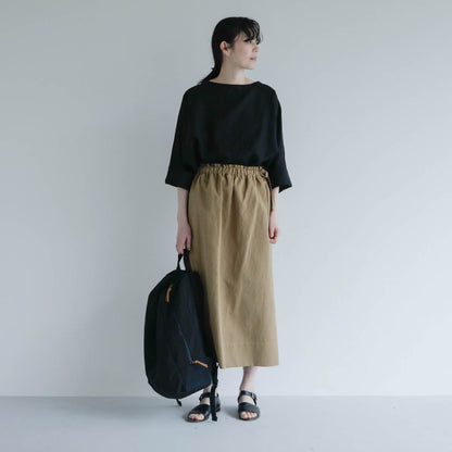 SALUÉ／【予約商品】ボートネックシャツ／リネン