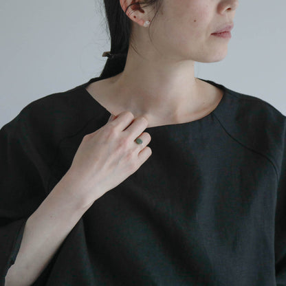 SALUÉ／【予約商品】ボートネックシャツ／リネン