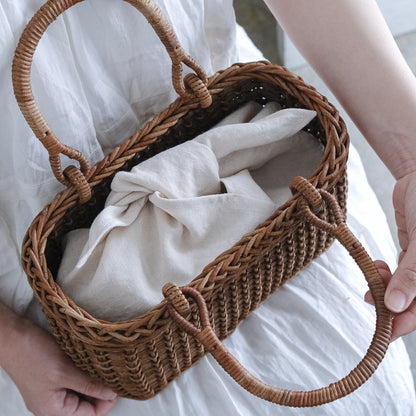 宮本工芸／【予約商品】あけびかご 駒型うね編