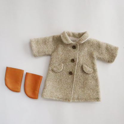 the linen bird haberdashery／【材料セット】クゥクゥの着せ替え　コートとブーツ