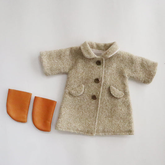 the linen bird haberdashery／【材料セット】クゥクゥの着せ替え　コートとブーツ