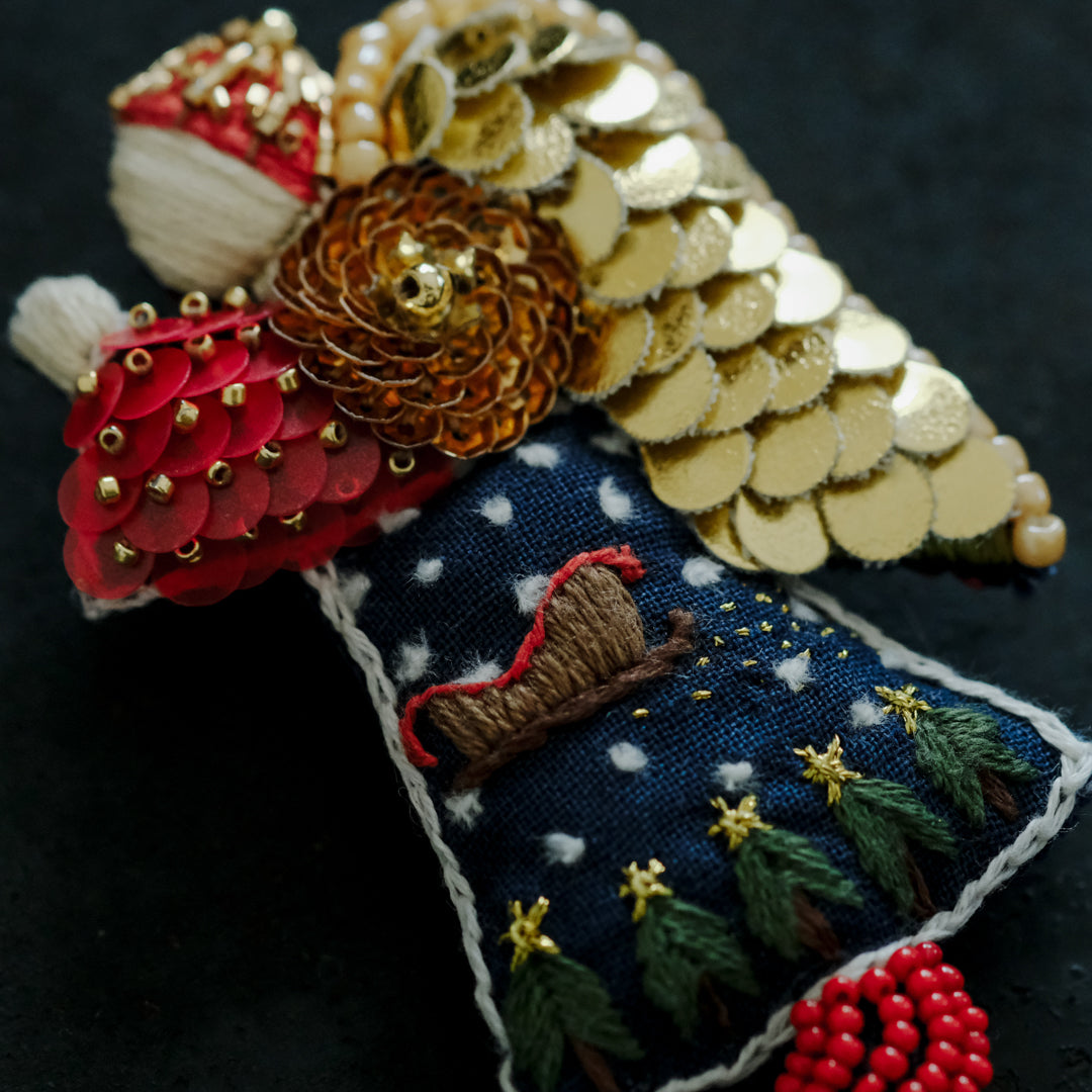 BOZZOLO／祈る天使 Brooch （L）