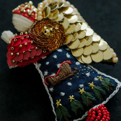 BOZZOLO／祈る天使 Brooch （L）