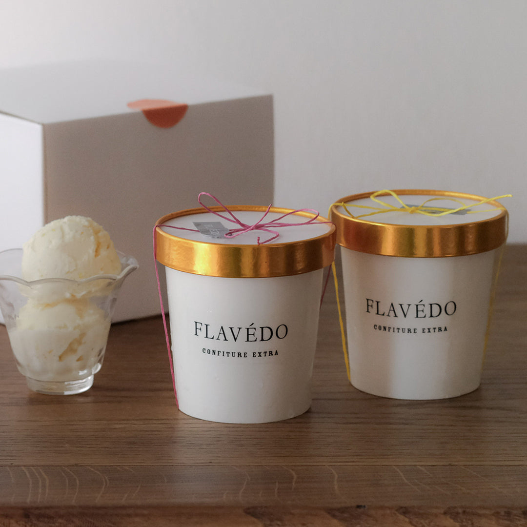 FLAVÉDO／【生産者直送便】月読みピーチとレモンのミルクアイスセット【受注商品】