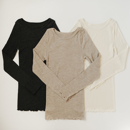 me.／merino washable wool ロングスリーブ