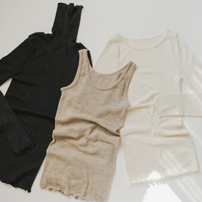 me.／merino washable wool ロングスリーブ