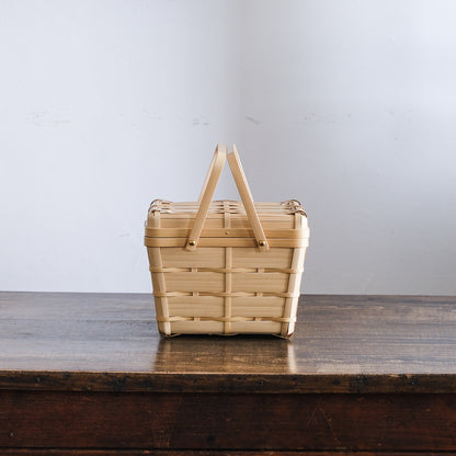 tpfc／スタッキングバスケット／ふた・取手つき