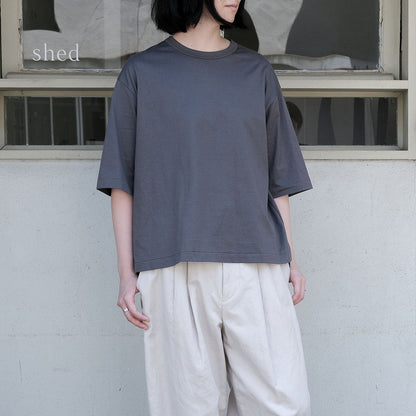 SALUÉ／white label スムース ハーフスリーブTシャツ