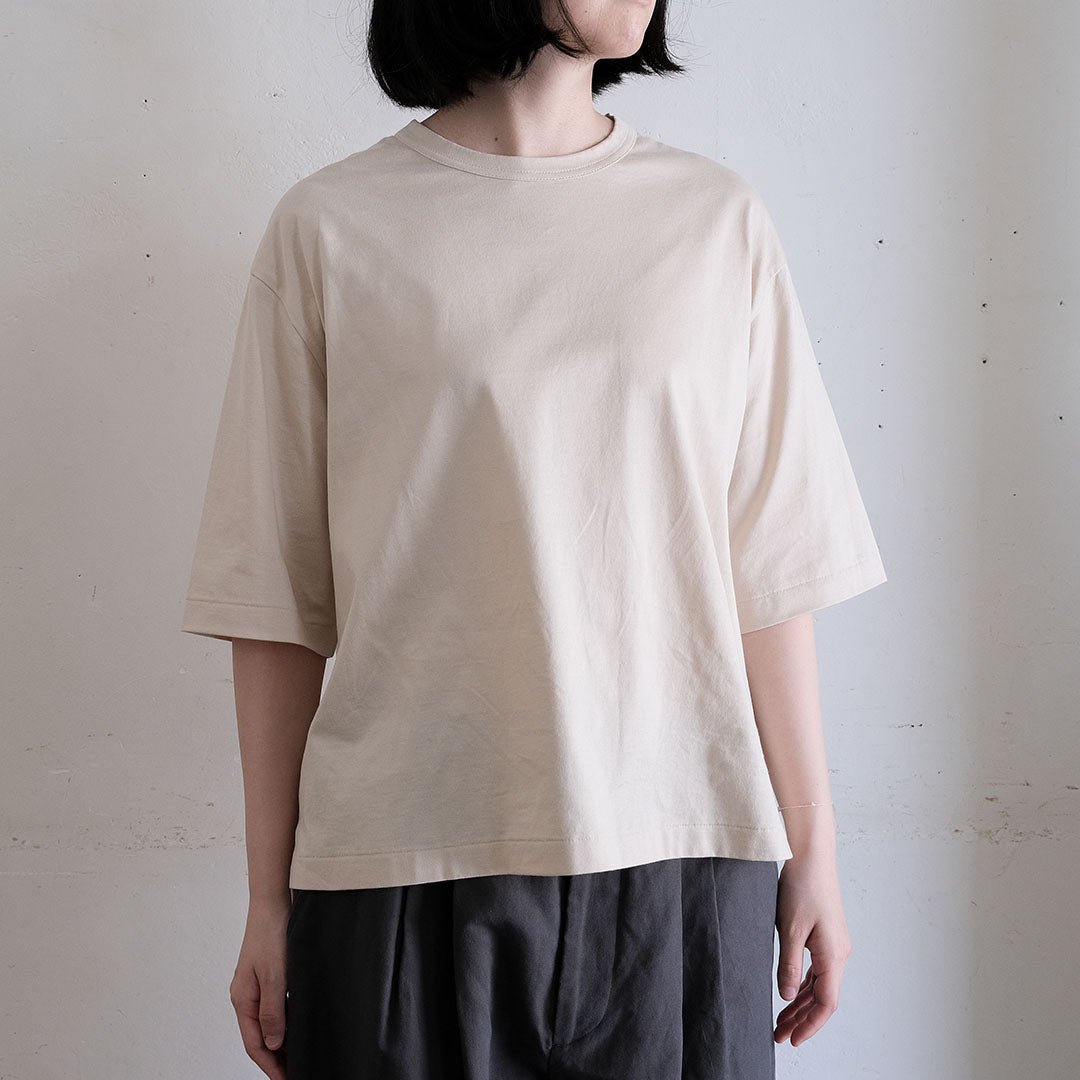 SALUÉ／white label スムース ハーフスリーブTシャツ