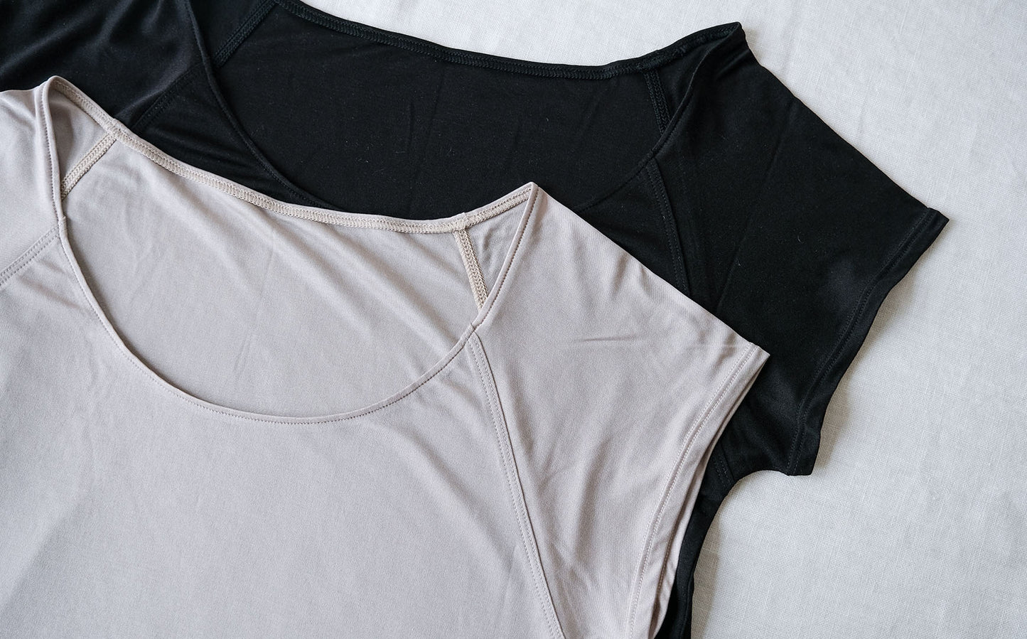 COCOONA SKINWEAR／フレンチスリーブトップ（スムース）