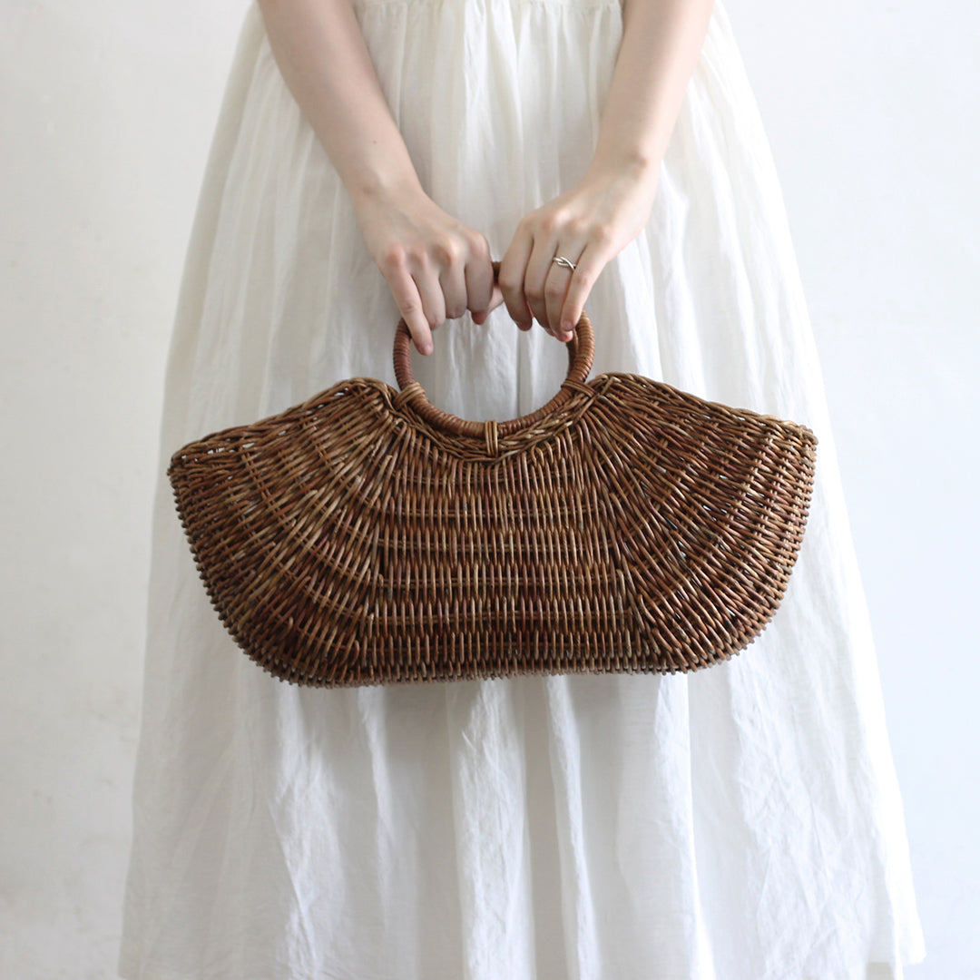宮本工芸／あけびかご　織編みバッグリング手