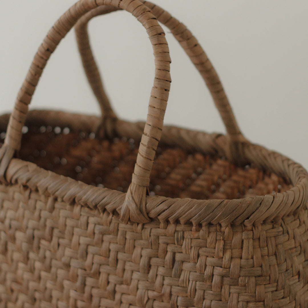 宮本工芸／【受注商品】山ぶどうかご　あじろ編みからみ手　中