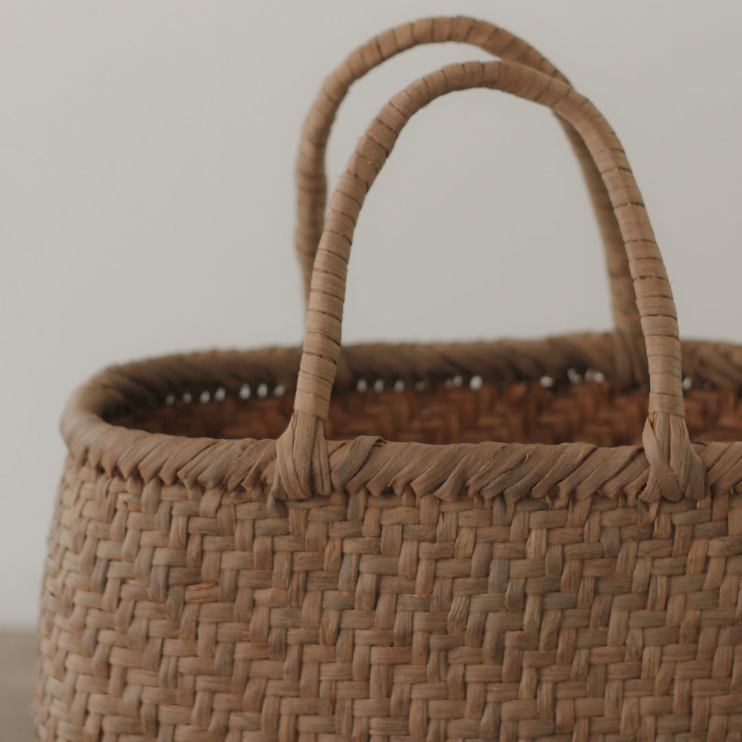 宮本工芸／【受注商品】山ぶどうかご　あじろ編みからみ手　中