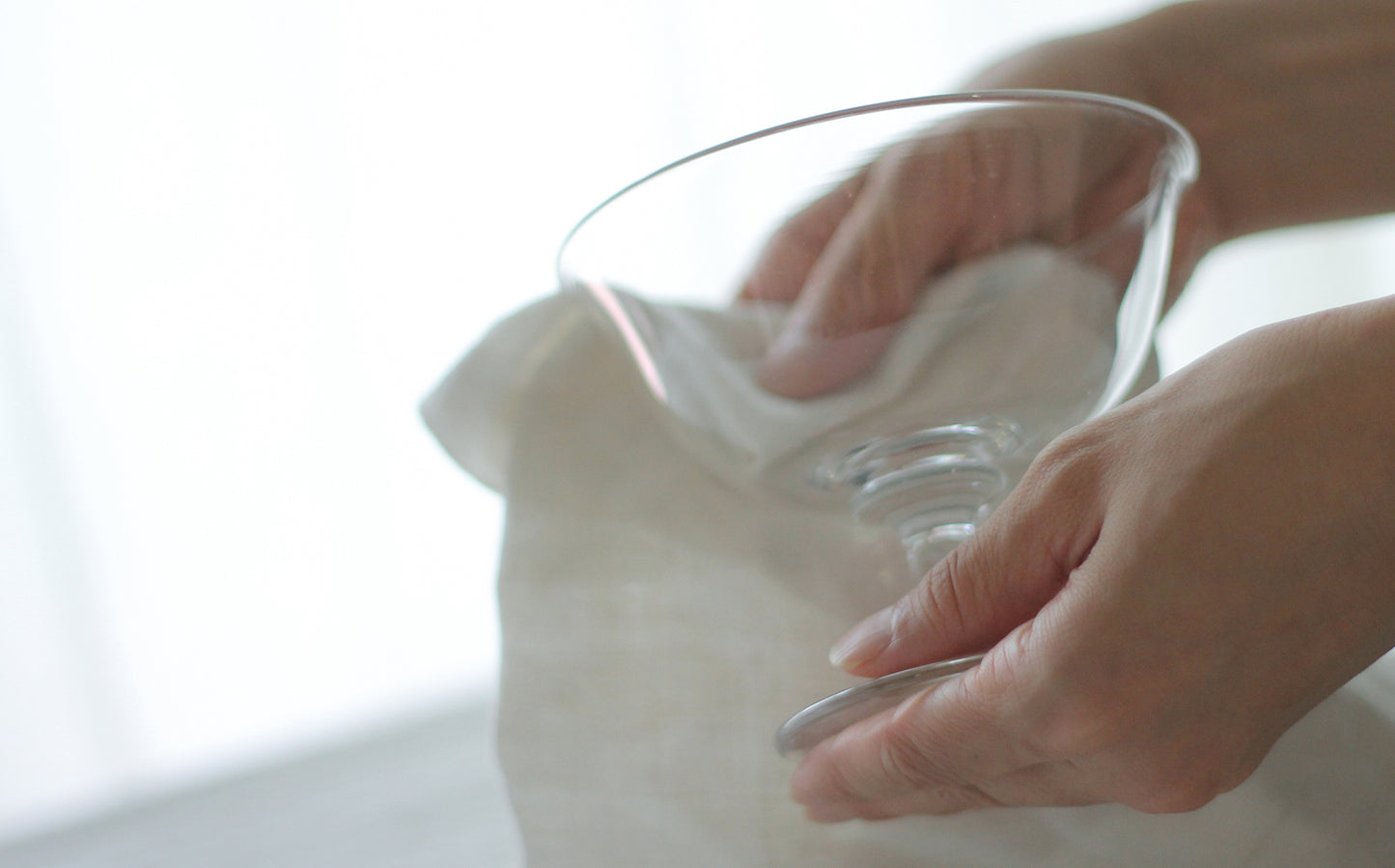 WASHIZUKA GLASS STUDIO × Envelope／ashitsuki dessert glass long