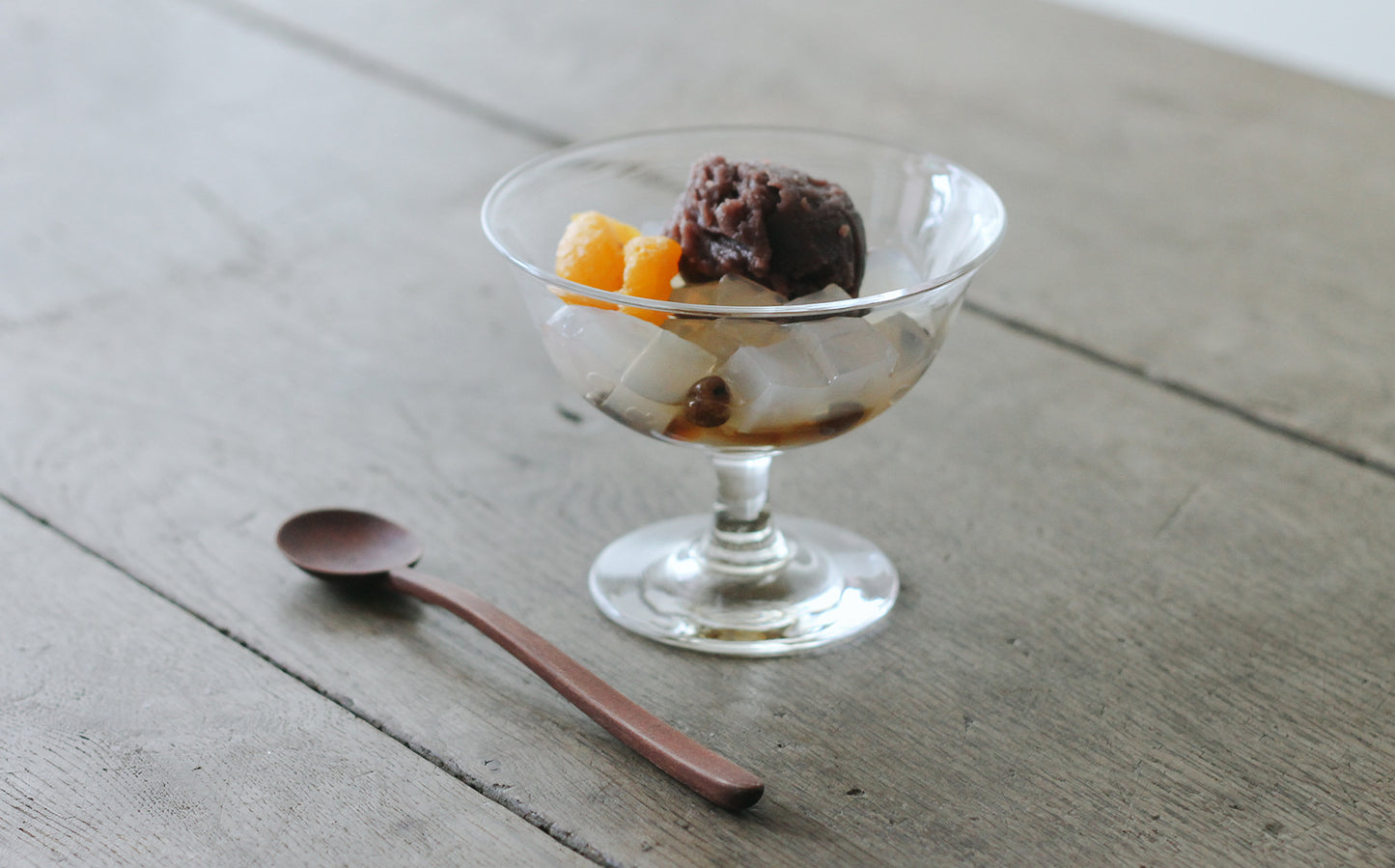 WASHIZUKA GLASS STUDIO × Envelope／ashitsuki dessert glass long