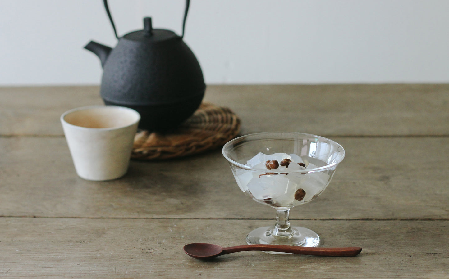 WASHIZUKA GLASS STUDIO × Envelope／ashitsuki dessert glass long