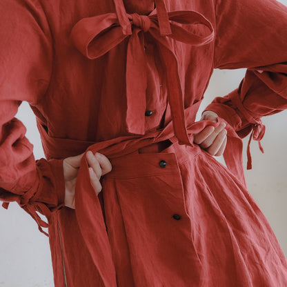 the last flower of the afternoon／かげとひかりのribbon dress