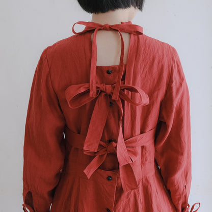 the last flower of the afternoon／かげとひかりのribbon dress
