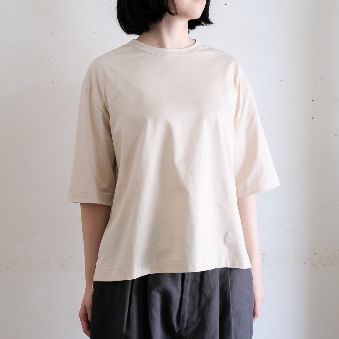 SALUÉ／white label スムース ハーフスリーブTシャツ