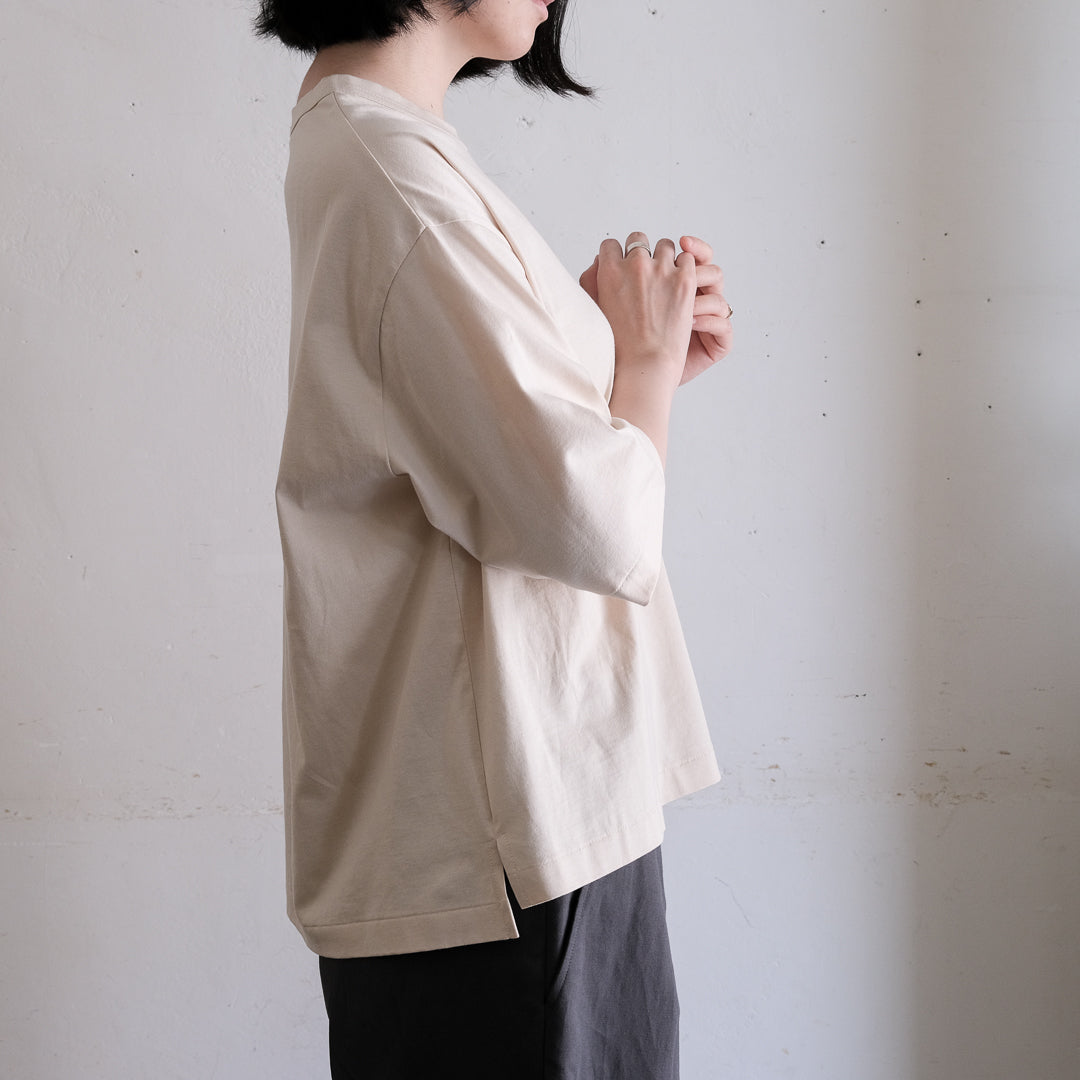 SALUÉ／white label スムース ハーフスリーブTシャツ