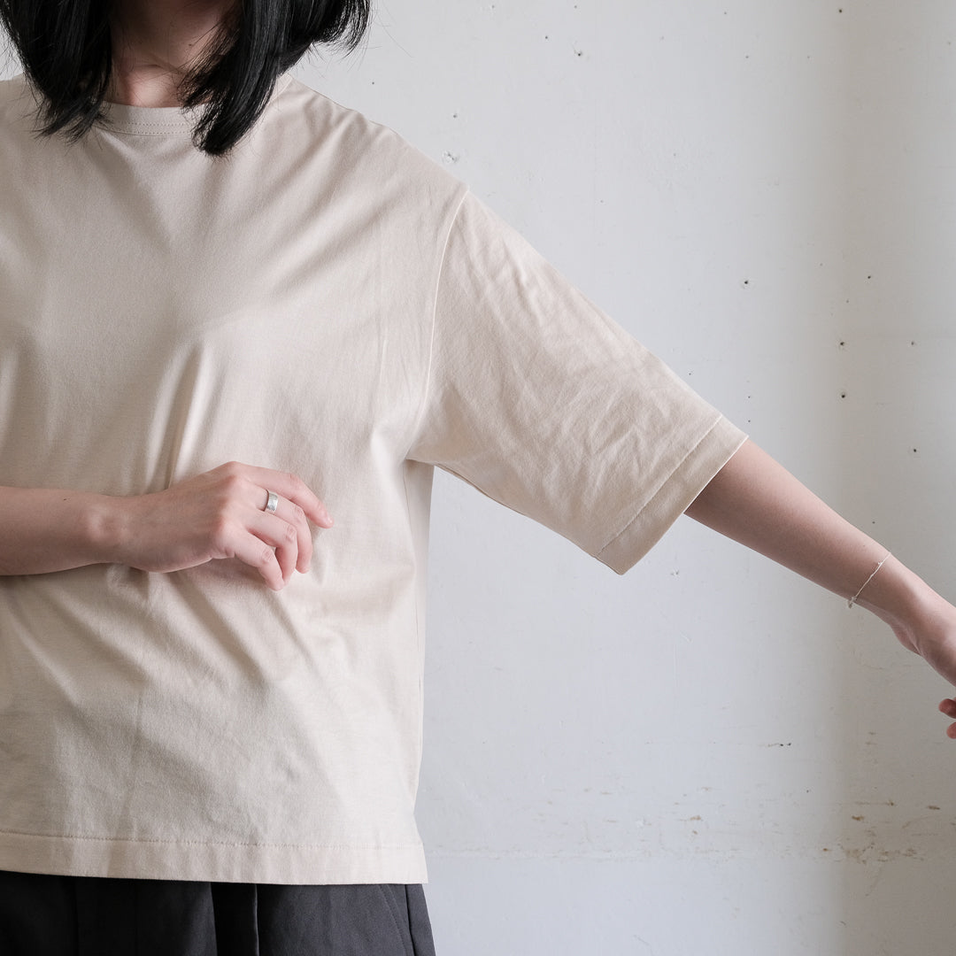 SALUÉ／white label スムース ハーフスリーブTシャツ