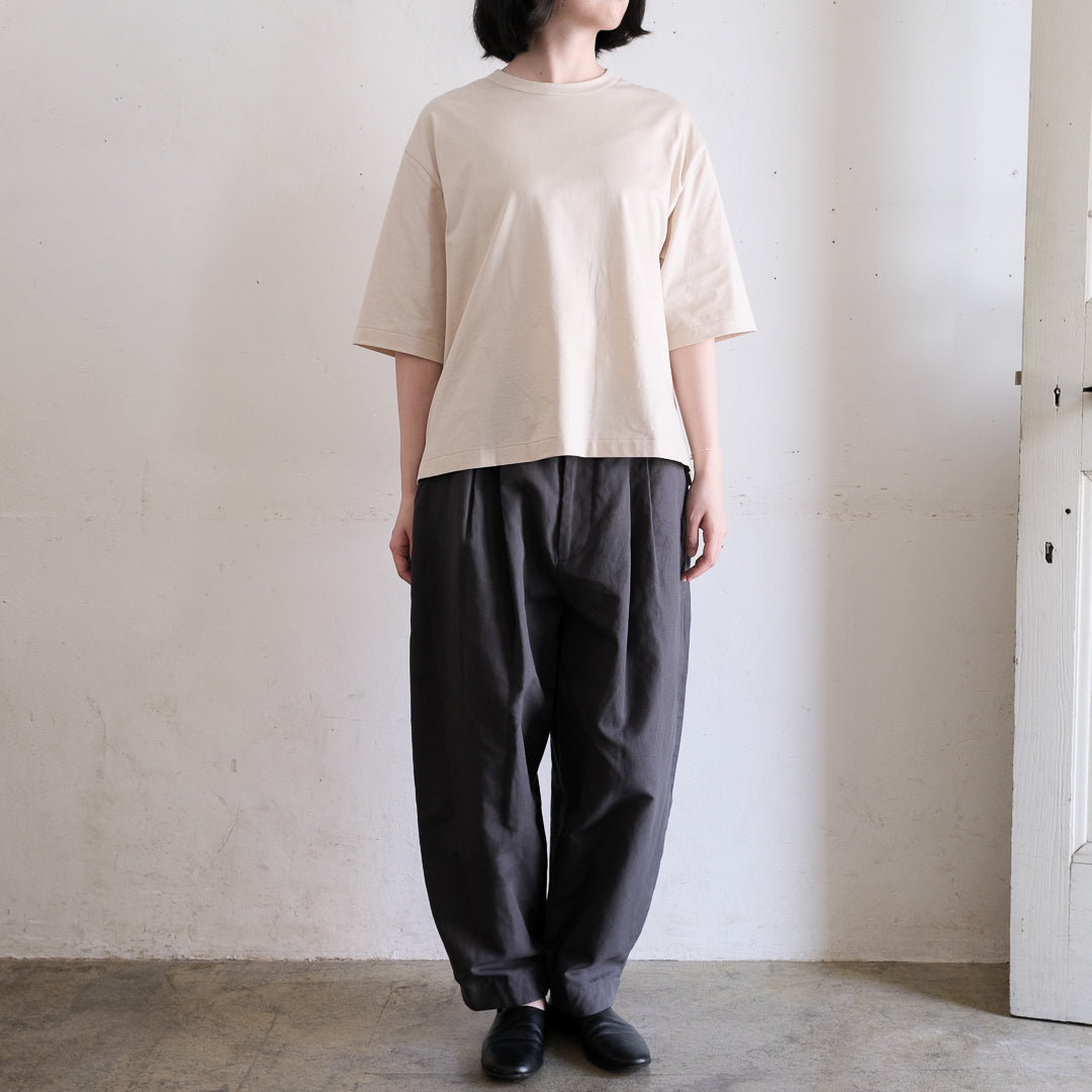 SALUÉ／white label スムース ハーフスリーブTシャツ