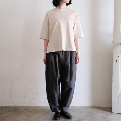 SALUÉ／white label スムース ハーフスリーブTシャツ