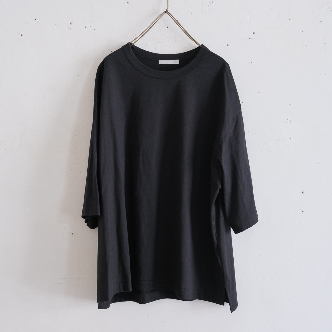 SALUÉ／white label スムース ハーフスリーブTシャツ