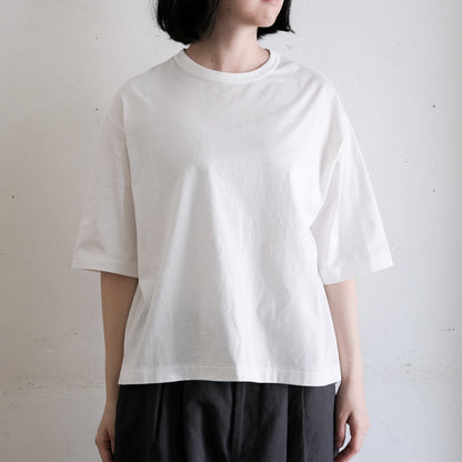 SALUÉ／white label スムース ハーフスリーブTシャツ