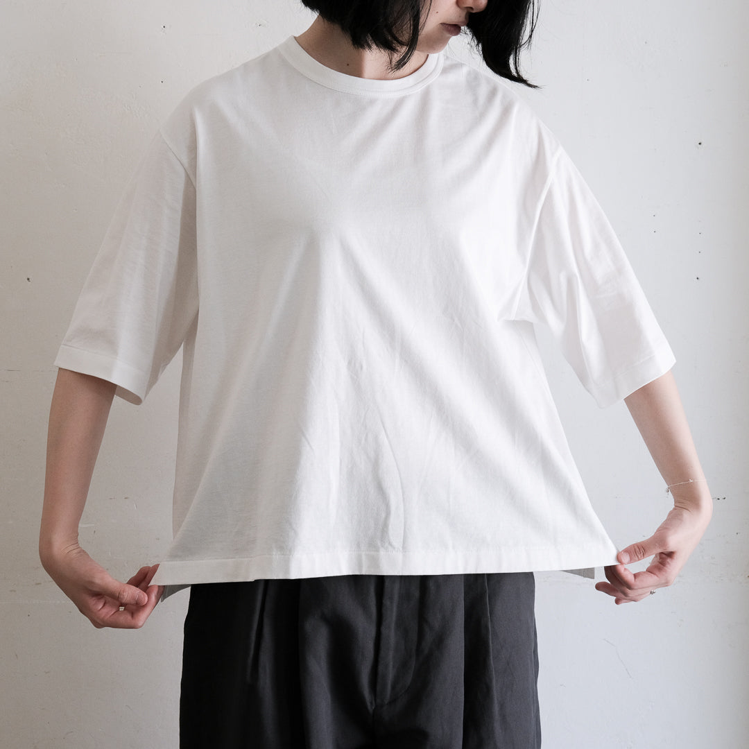 SALUÉ／white label スムース ハーフスリーブTシャツ