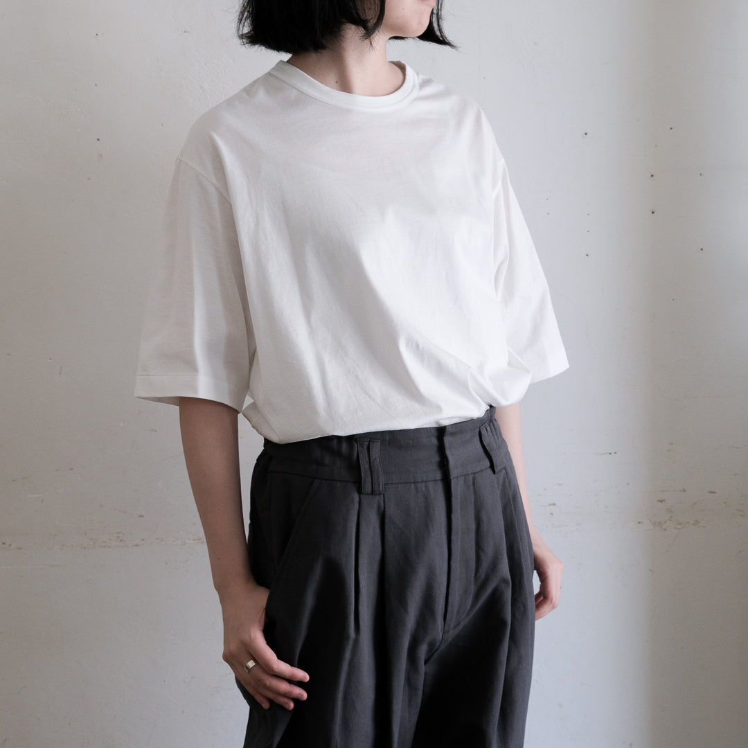 SALUÉ／white label スムース ハーフスリーブTシャツ