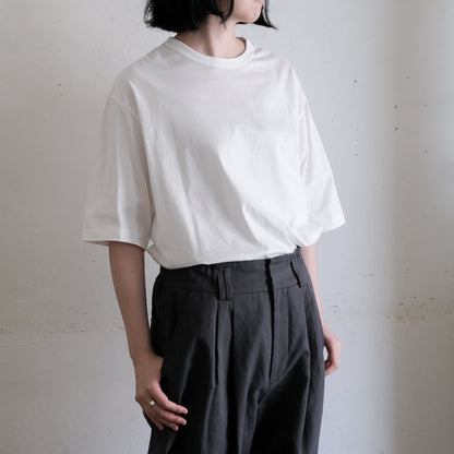 SALUÉ／white label スムース ハーフスリーブTシャツ