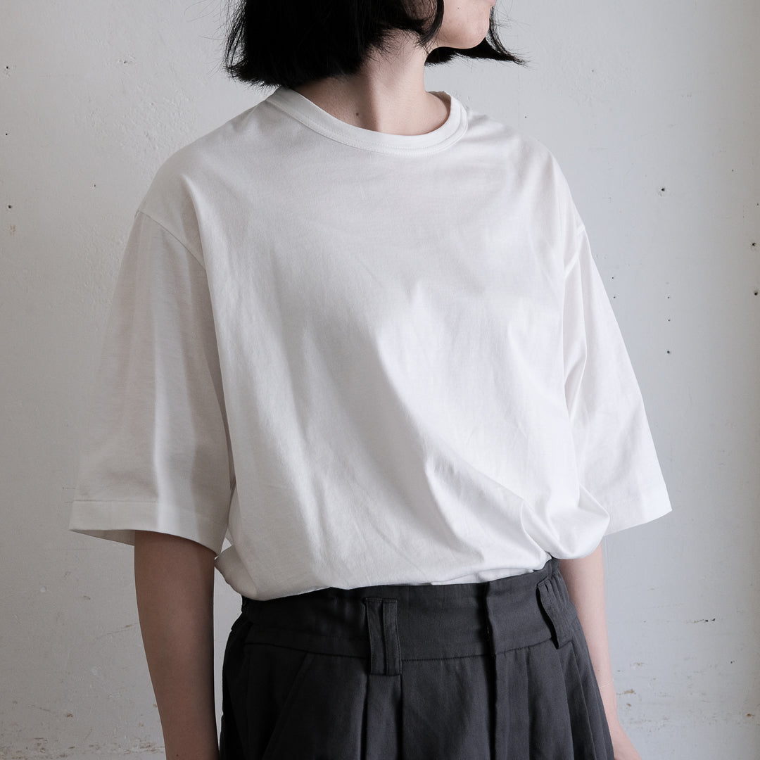 SALUÉ／white label スムース ハーフスリーブTシャツ