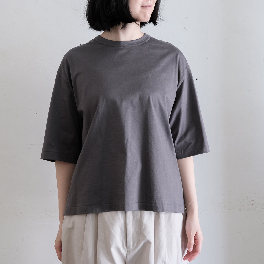SALUÉ／white label スムース ハーフスリーブTシャツ