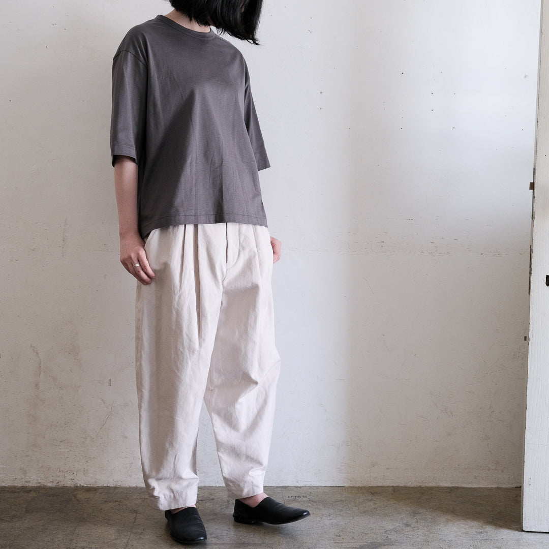 SALUÉ／white label スムース ハーフスリーブTシャツ