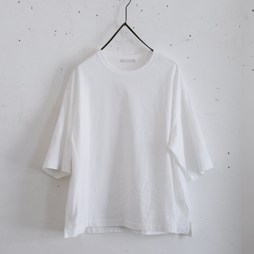 SALUÉ／white label スムース ハーフスリーブTシャツ