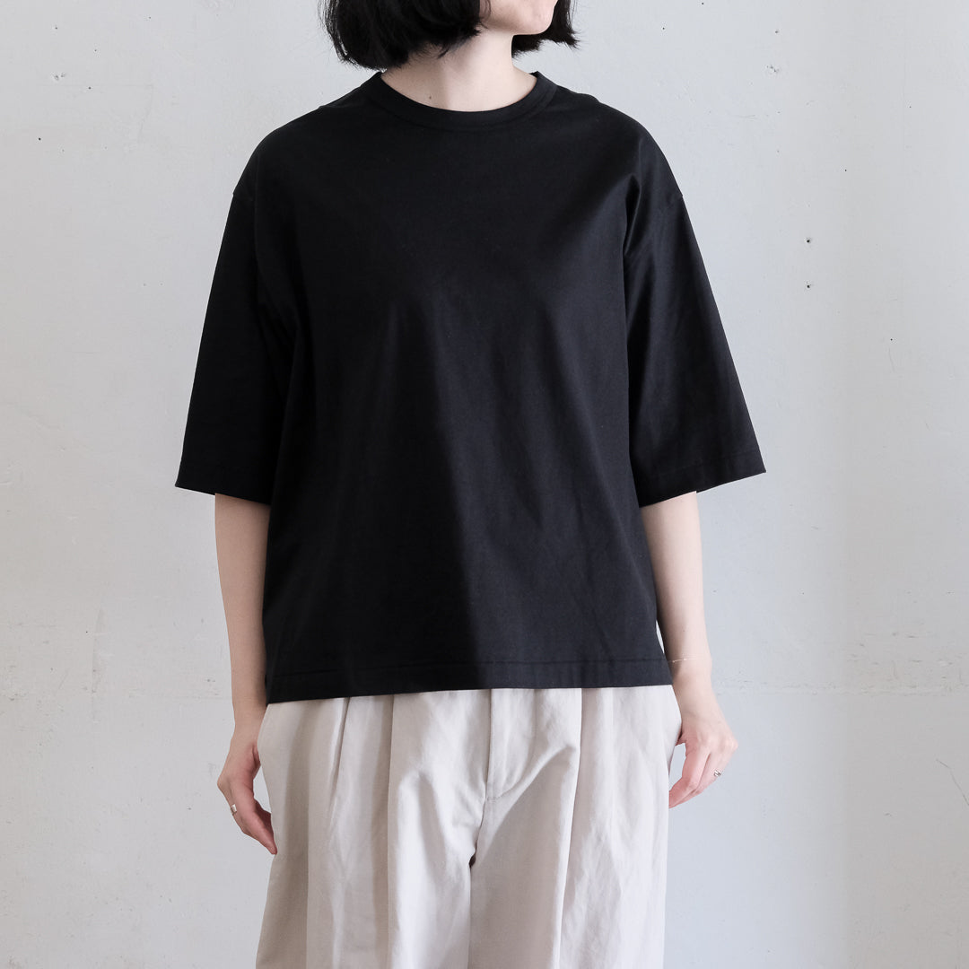 SALUÉ／white label スムース ハーフスリーブTシャツ