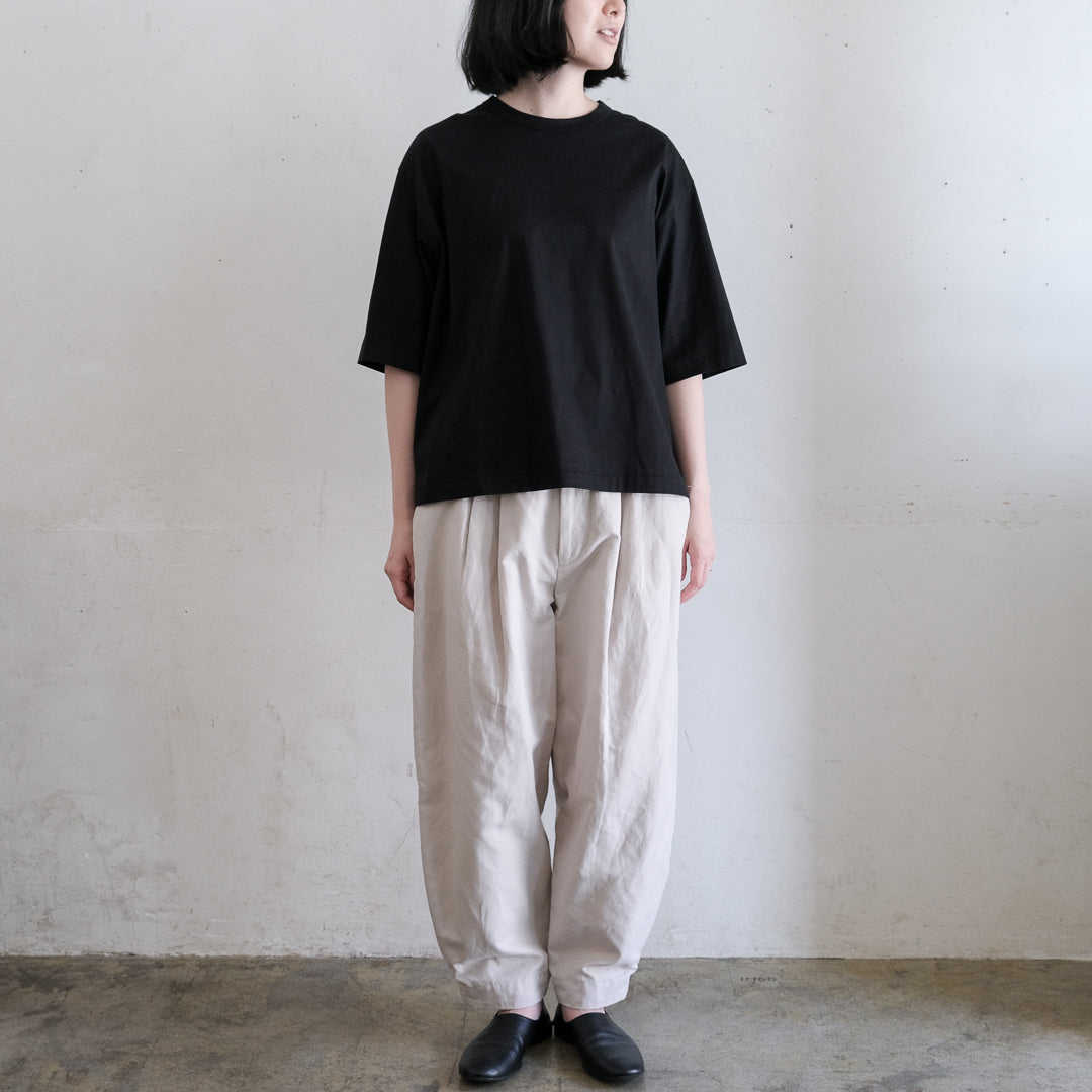 SALUÉ／white label スムース ハーフスリーブTシャツ
