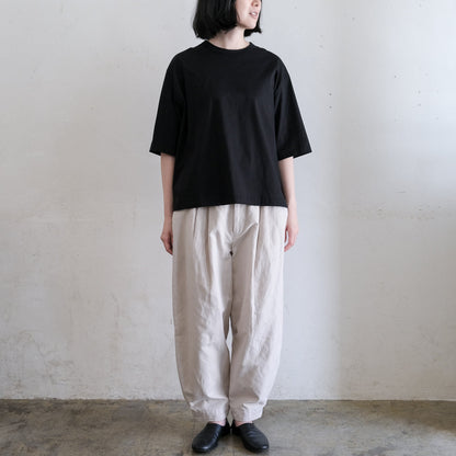 SALUÉ／white label スムース ハーフスリーブTシャツ