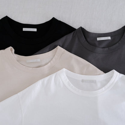 SALUÉ／white label スムース ハーフスリーブTシャツ