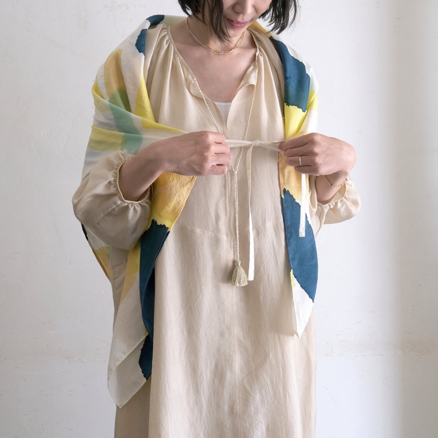 uryya／ドローイングスカーフ